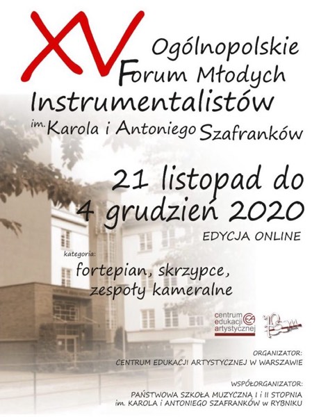 XV Forum Młodych Instrumentalistów w Rybniku